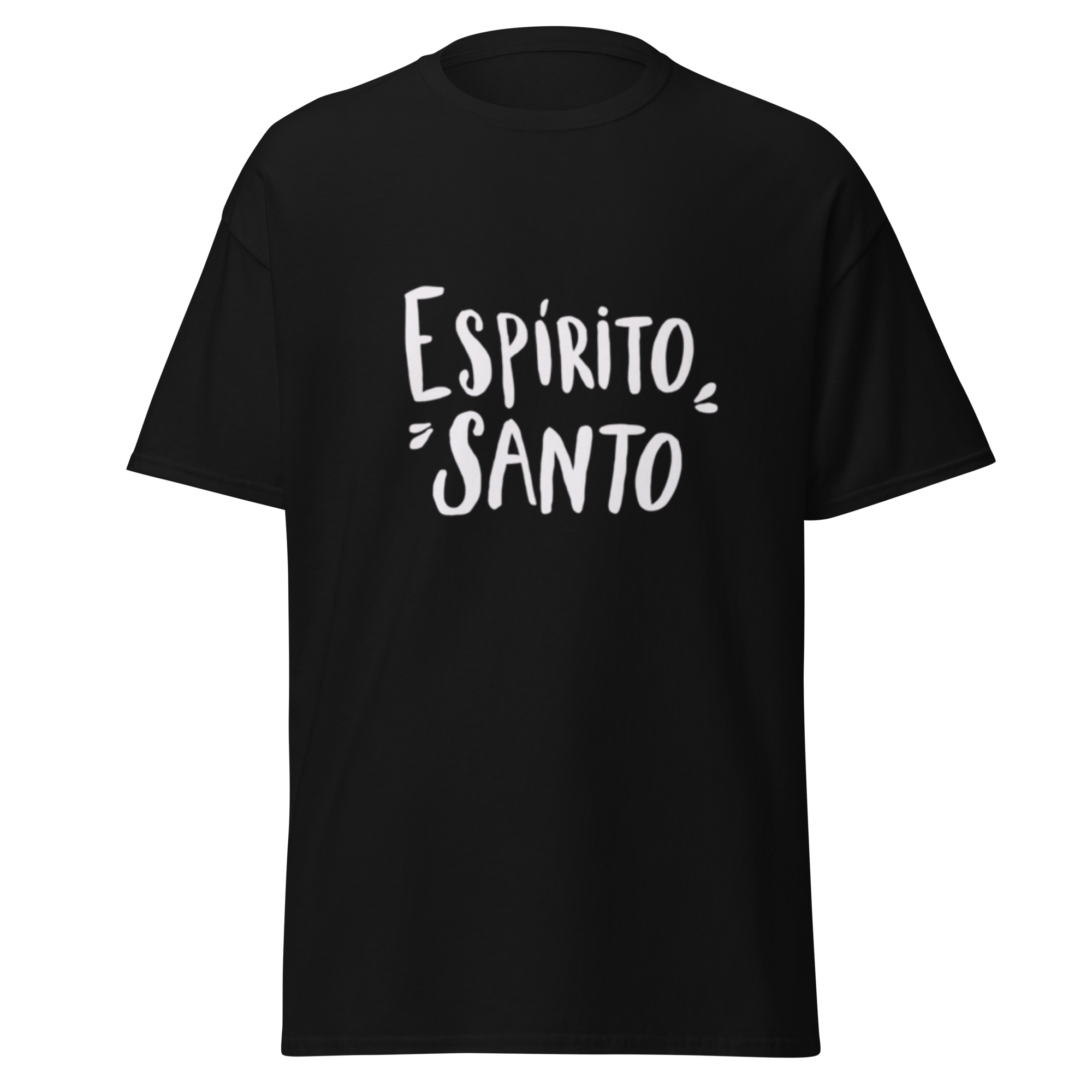 T-Shirt "Espirito Santo" estampagem branco