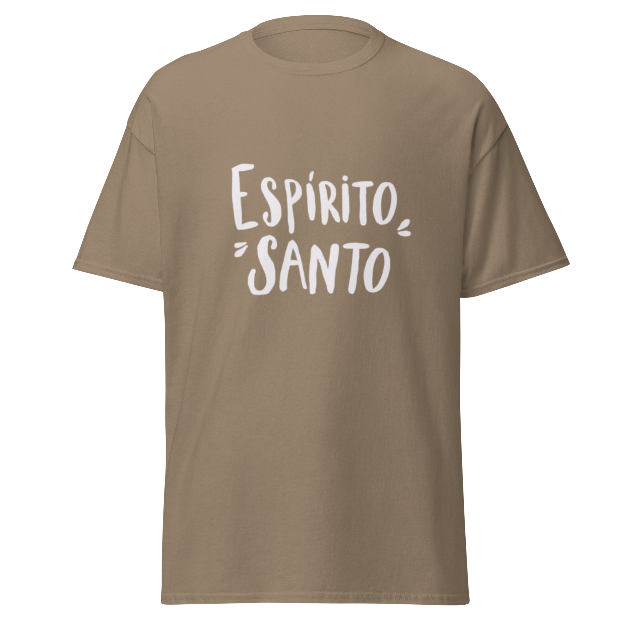 T-Shirt "Espirito Santo" estampagem branco