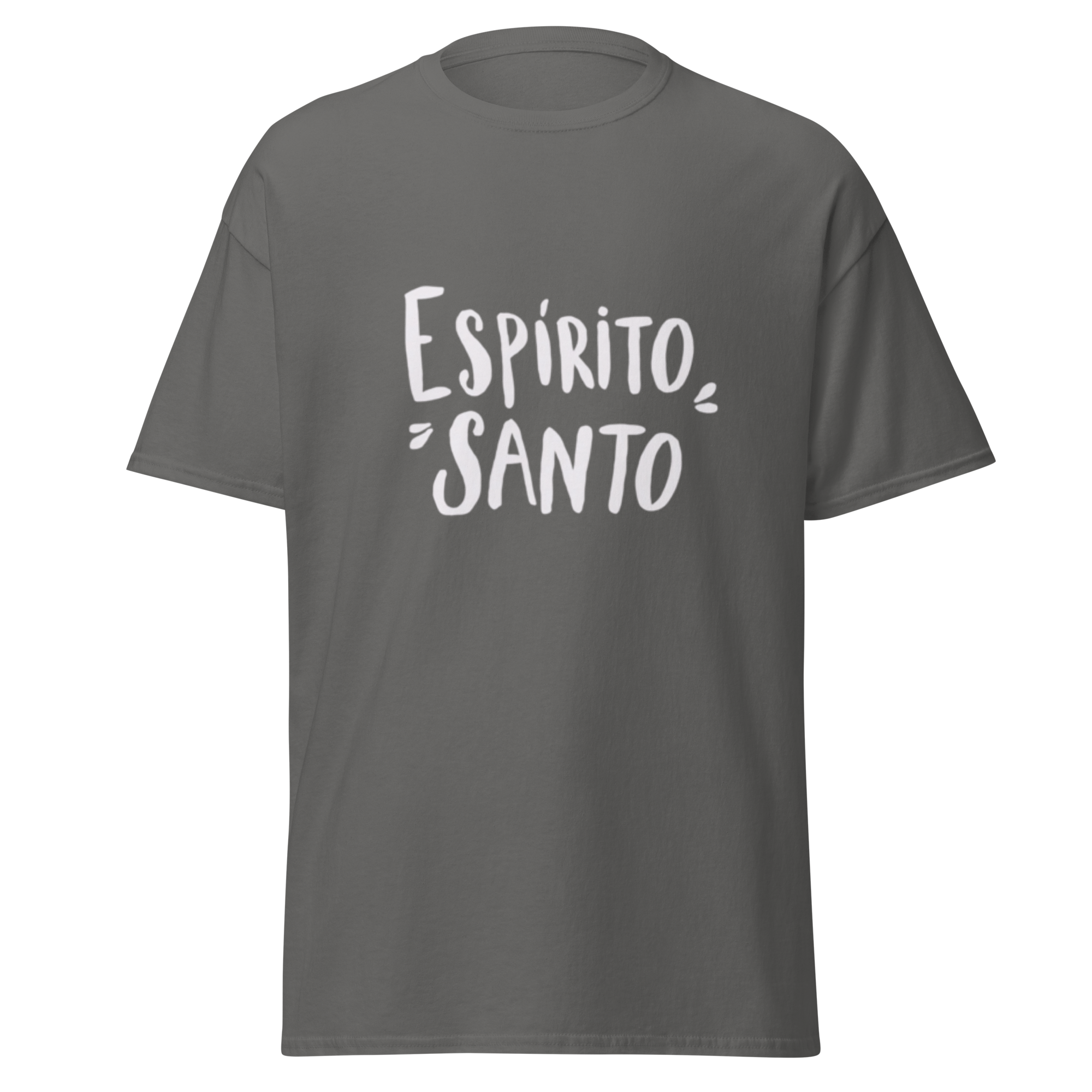 T-Shirt "Espirito Santo" estampagem branco