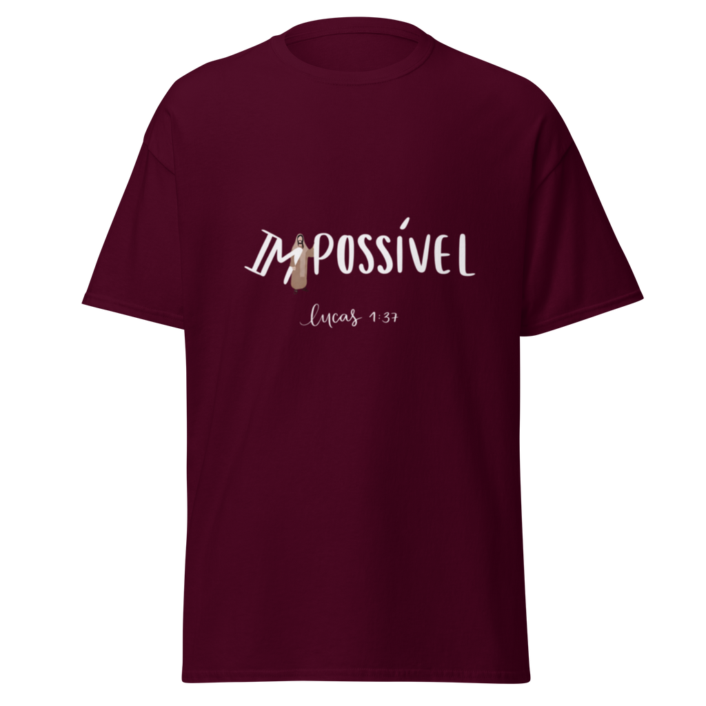 Camiseta "Imposible" estampado blanco