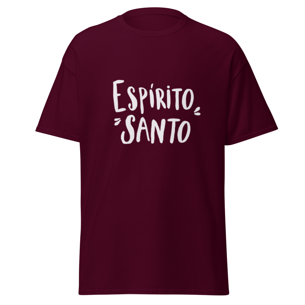 T-Shirt "Espirito Santo" estampagem branco