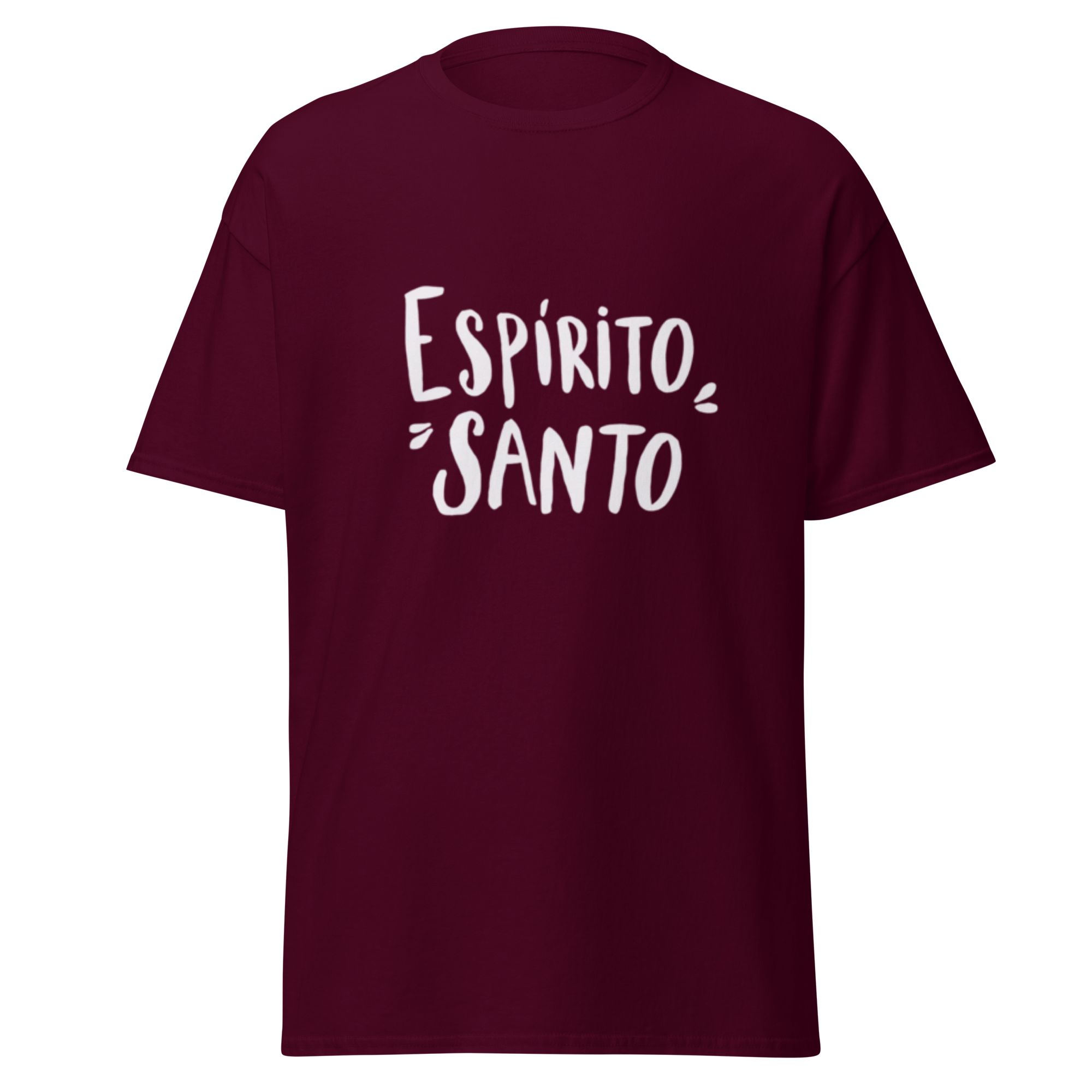 T-Shirt "Espirito Santo" estampagem branco