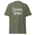 T-Shirt Cristã "Espirito Santo" estampagem branco
