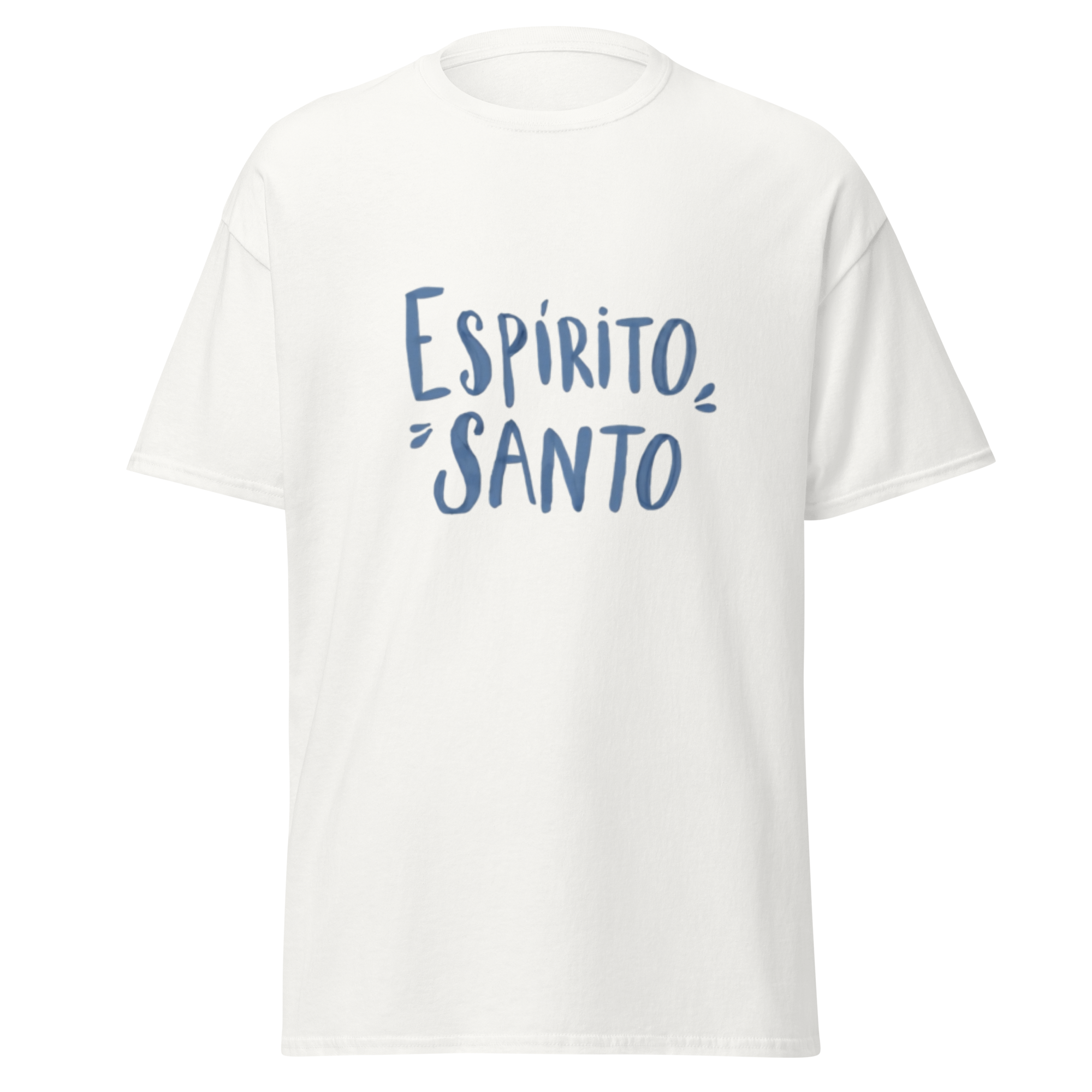 T-Shirt "Espirito Santo" estampagem azul