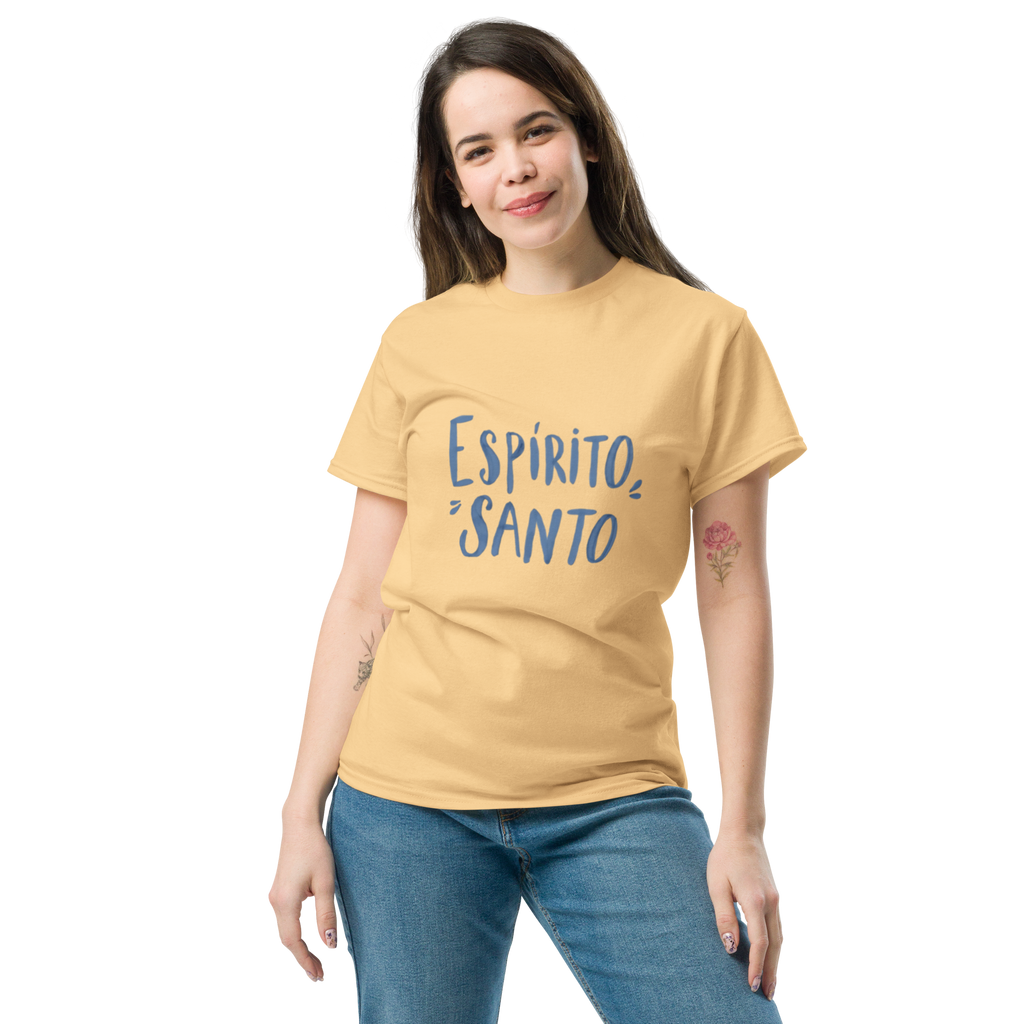 T-Shirt "Espirito Santo" estampagem azul