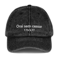 Boné Vintage "Orai sem cessar"