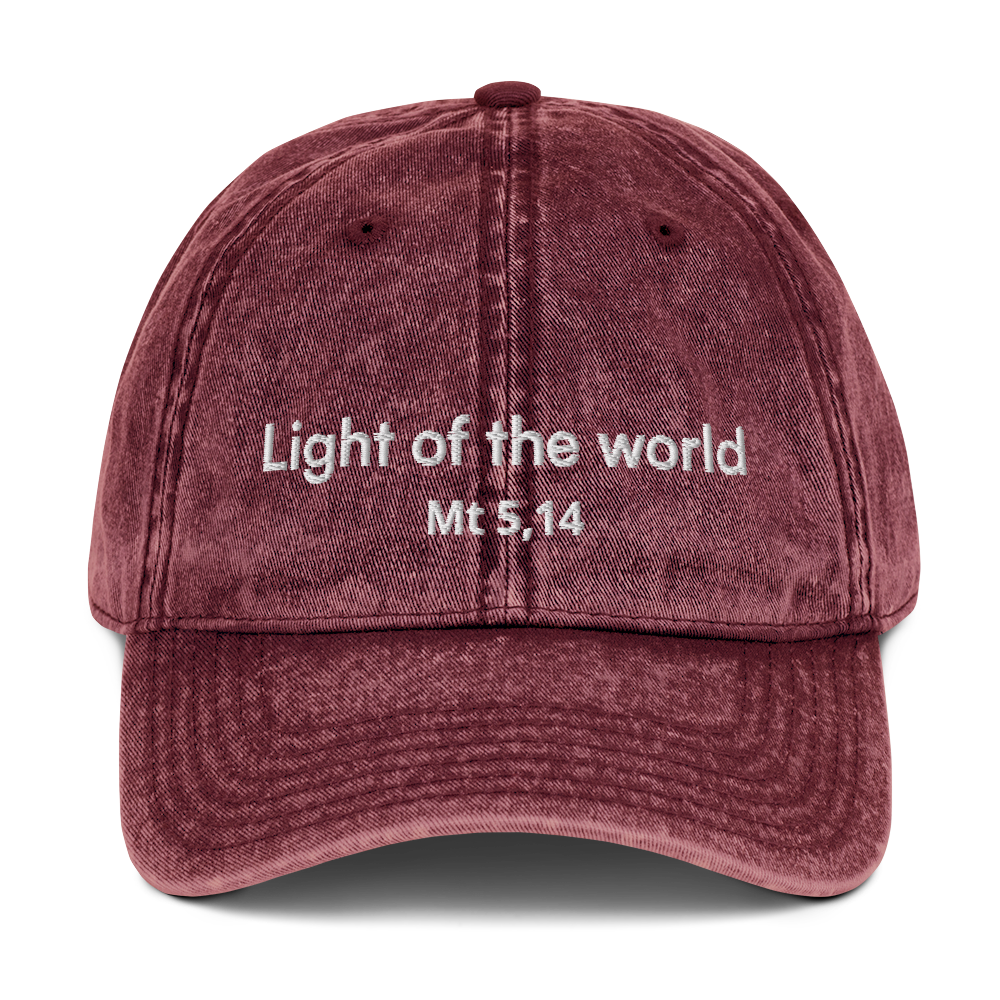 Boné Vintage "Light of the World"