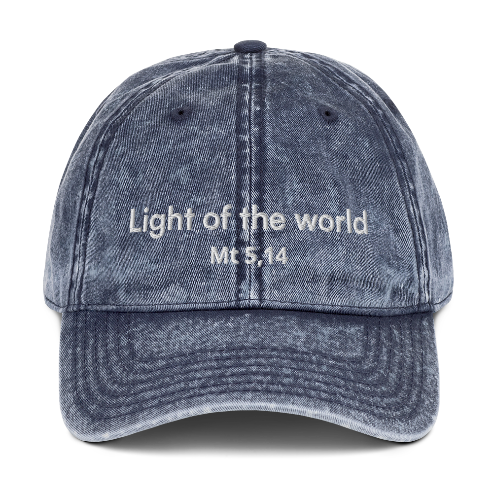 Boné Vintage "Light of the World"